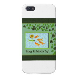 St. Patrick's Day, Goldfish Humor Covers For iPhone 5