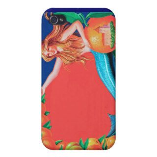 Mermaid Fruit Crate Art  iPhone 4/4S Case