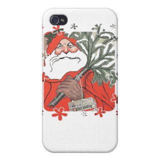 Vıntage Santa Clause With Gifts Case For iPhone 4