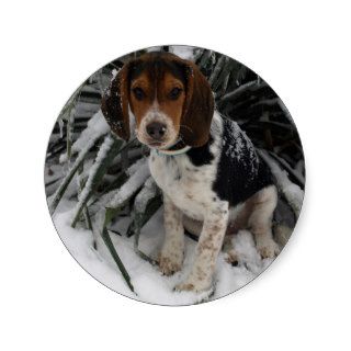 Snow Beagle   Cute Snoopy Dog Puppy Winter Stickers