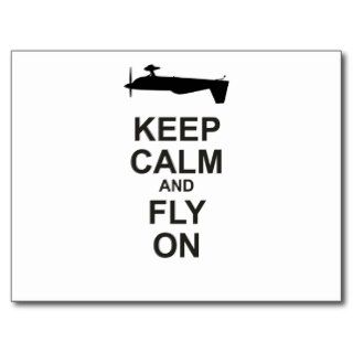 Extra Aircraft Keep Calm and Fly On Postcards