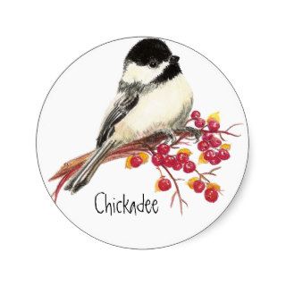 Black Capped Chickadee Bird Sticker