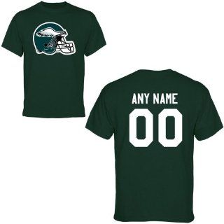 Philadelphia Eagles Custom Any Name & Number T Shirt  Sports Fan Apparel  Sports & Outdoors