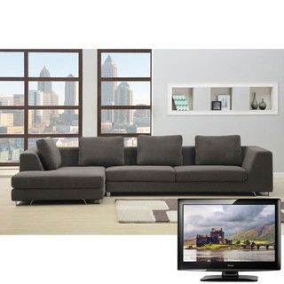 Rochester Sofa and 42 inch LCD Haier TV Bundle Sectional Sofas