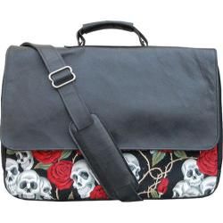 Women's Diversion Designs Dexter Laptop Bag Black/Red/White Diversion Designs Fabric Messenger Bags