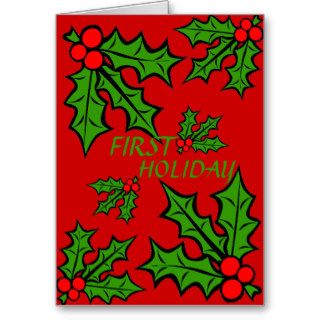 FIRST HOLIDAY Greeting Card