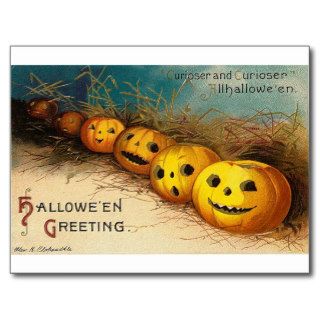 Vintage Halloween Greeting Cards Classic Posters Postcard