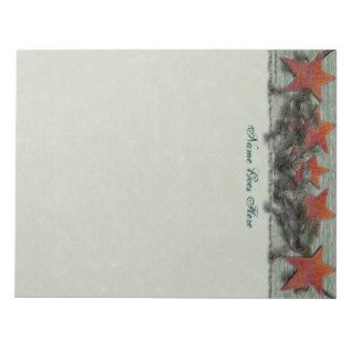 Barnboards Rusted Stars Pine Branches Note Pad