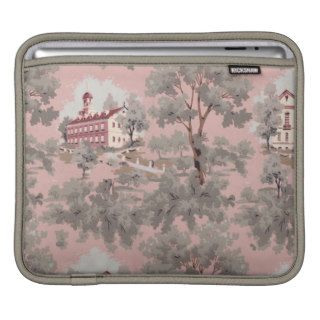 Vintage French Landscape Wallpaper Pattern Sleeve For iPads
