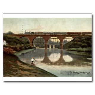 1908 The Bridges, Painesville, Ohio Vintage Post Card