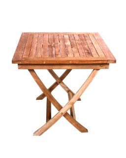 Teak Furniture Gallery TGT102 Bali Folding Dining Table, 31.5 Inch (Discontinued by Manufacturer)  Patio Tables  Patio, Lawn & Garden