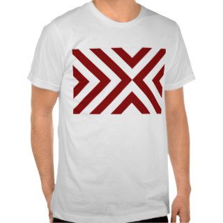 Red and White Chevrons Tee Shirts