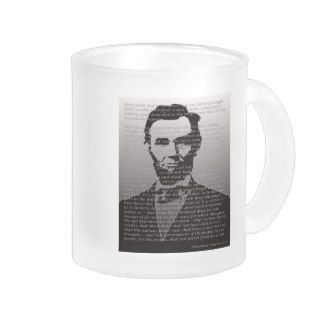 Abraham Lincoln Gettysburg Address Frosted Mug