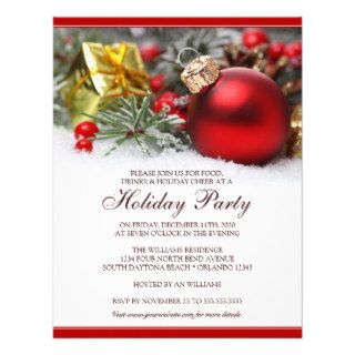 Festive Holiday Party Invitation Template