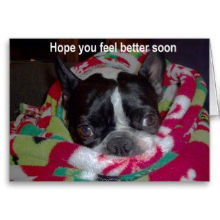 Hope you feel better soon greeting cards