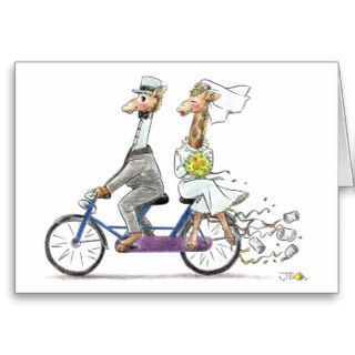 Just married greeting card