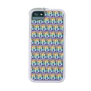 RAINBOW BLOCK LETTER B CASE FOR iPhone 5/5S