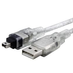 6 feet USB to IEEE 1394 4 pin Cable Eforcity A/V Cables