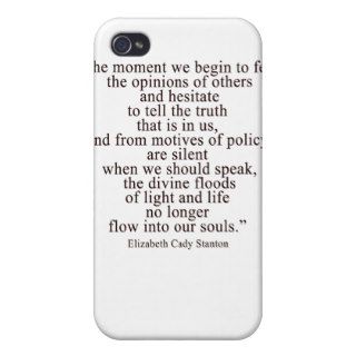 The moment we begin to fear the opinions of others iPhone 4/4S case