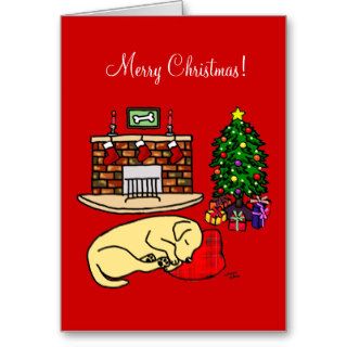 Yellow Labrador Retriever Christmas Cards