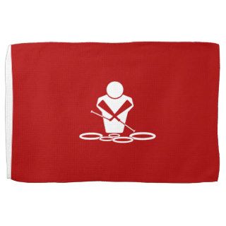 Quads   White   Red Background   Tenors Baby Towels