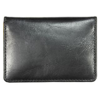 YL Black Leather Credit Card Holder Wallet Men's Wallets
