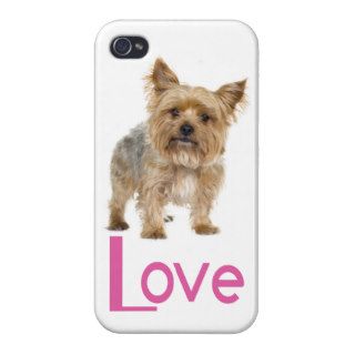 Love Yorkshire Terrier Puppy Dog iPhone 4 Case