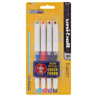 Uni ball Fusion Stick 4 pack Medium point Roller Ball Pens Uni Ball Other Colors