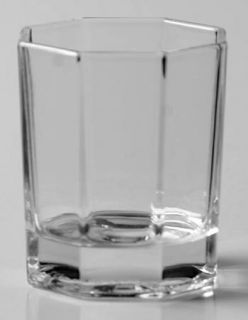 Cristal DArques Durand Octime Clear Whiskey Glass   Octagonal, Clear