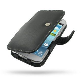 Samsung Galaxy Win Duos Leather Case   GT i8550 GT i8552   Book Type (Black) by Pdair Electronics