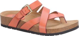 Womens Sofft Brooke   Peach Leather Sandals