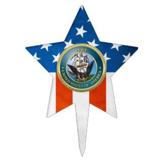 [200] U.S. Navy (USN) Emblem Cake Toppers