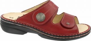 Womens Finn Comfort Sansibar Soft   Red Korsika Walking Shoes