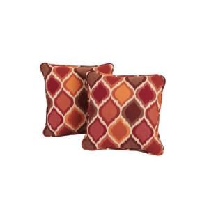 Brown Jordan Highland Empire Chili Outdoor Throw Pillow (2 Pack) DY10035 TP