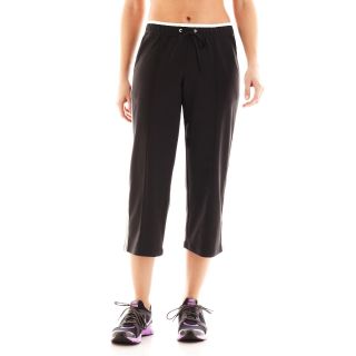 Made For Life Relaxed Fit Pintuck Capris, Black/White/Gray, Womens