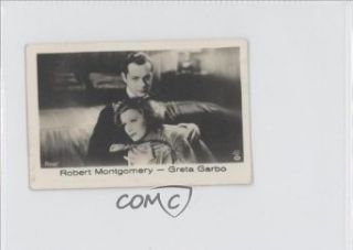 Robert Montgomery  Greta Garbo COMC REVIEWED Good to VG EX (Trading Card) 1933 Ramses Filmfotos Series 1 #114 Entertainment Collectibles