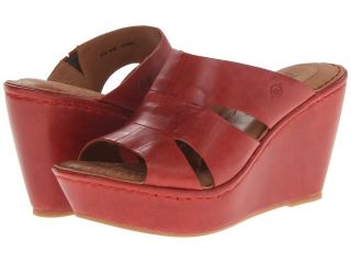 Born Amalia Womens Wedge Shoes (Red)