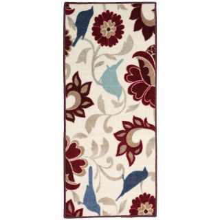 Song Bird Washable Rugs, Red