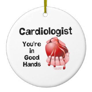 Cardiologist Hand Christmas Ornaments