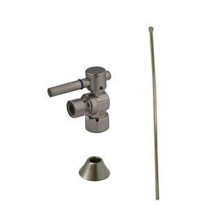 Decorative Satin Nickel Toilet Plumbing Supply Kit