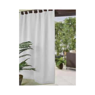 Matine Tab Top Indoor/Outdoor Curtain Panel, White