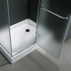 Vigo Frameless Frosted Glass Shower Enclosure with Right Door & Base (36 x 48) Vigo Shower Doors