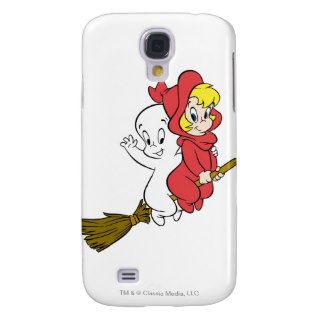 Casper and Wendy Riding Broom Samsung Galaxy S4 Covers