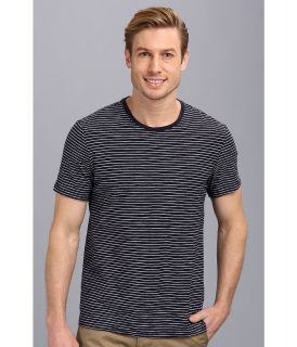 Calvin Klein Jeans Essential Slub Y/D Stripe S/S Crew Neck Mens T Shirt (Navy)