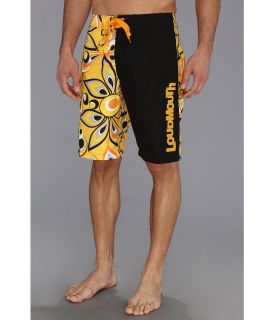 Loudmouth Golf Shagadelic Yellow Boardshort Mens Swimwear (Black)