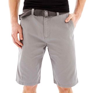 Plugg Belted Bassett Shorts, Graphite Bassett, Mens