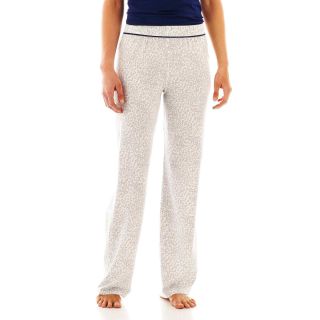 LIZ CLAIBORNE Knit Sleep Pants   Petite, Grey, Womens