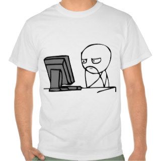 Computer Reaction Faces T shirts