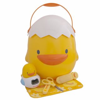 Piyo Bathing Baby Gift Set In Yellow