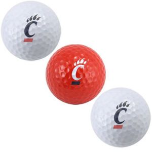 Cincinnati Bearcats Team Golf 3pk Golf Ball Set